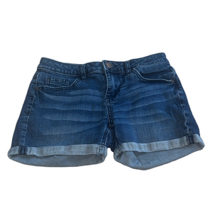 LC Lauren Conrad Dark Blue cuffed cotton Jean Shorts